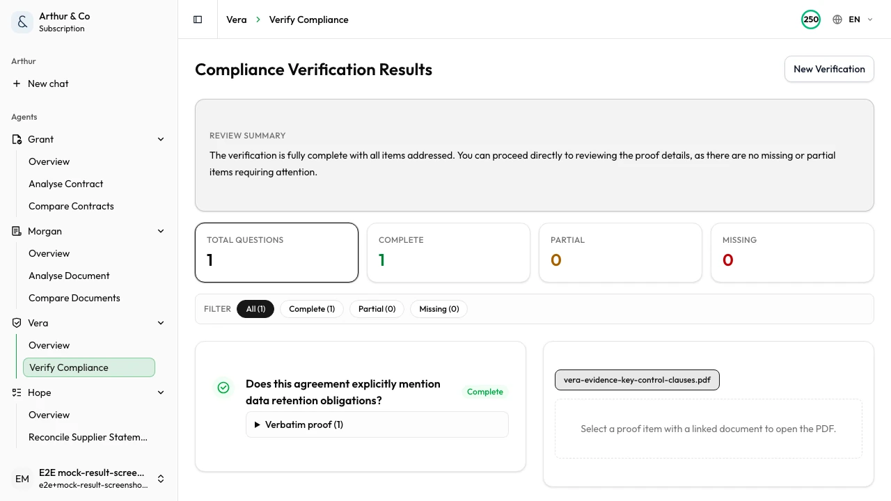 Belegprüf-Assistent workflow result preview