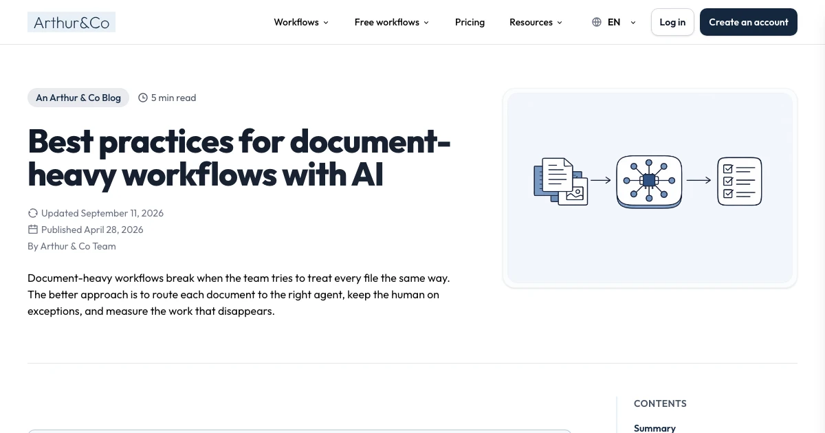 Best practices for document-heavy workflows with AI agents